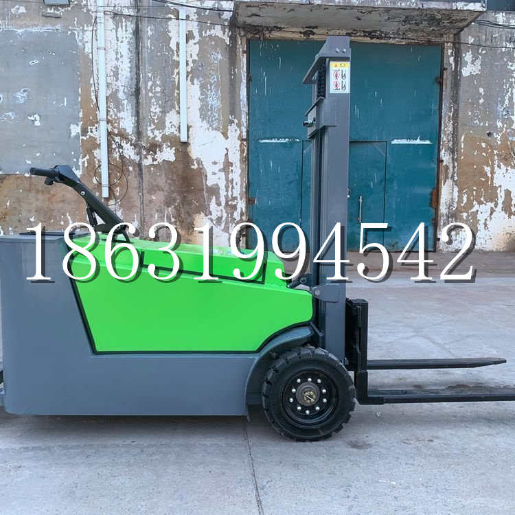 九龙小型电动叉车1吨2吨步行站驾式电瓶堆高充电装卸车液压升降车铲车